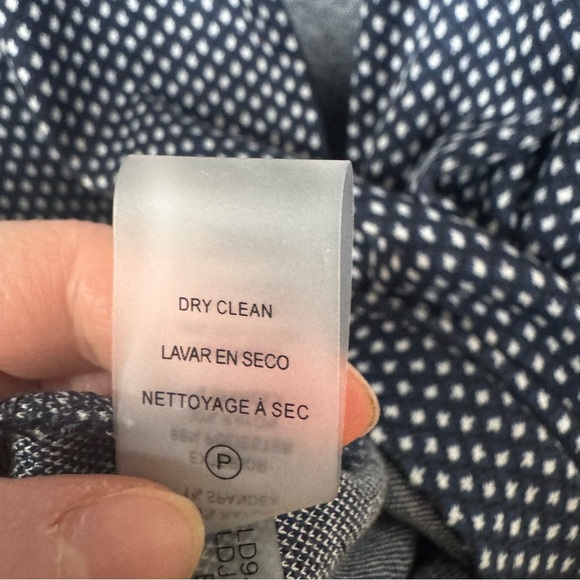 Karl lagerfeld blue  and White Polka Dot Dress 12 - Picture 10 of 10